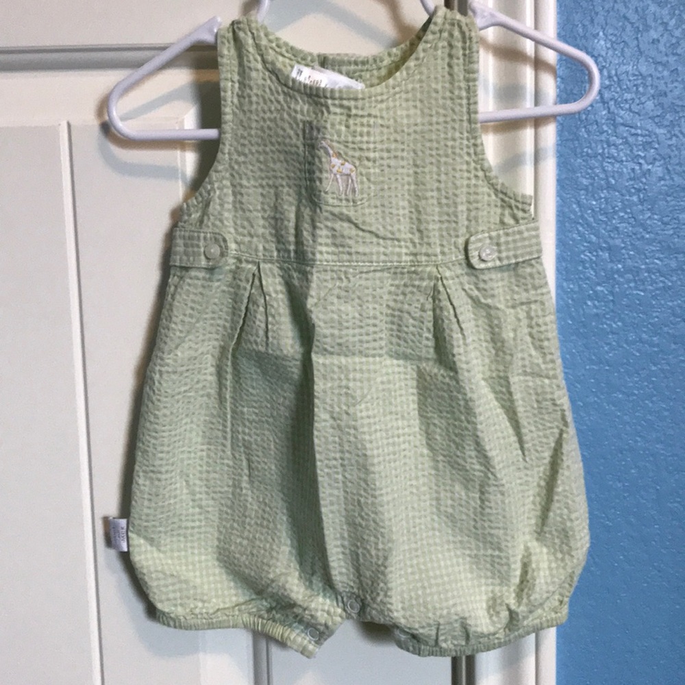 Janie and Jack seersucker romper